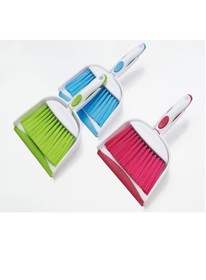 BSMstone Mini Broom and Dustpan Set-Mini Whisk Set for Desk, Housekeeping, Office, Kitchen, Pet Nest, etc.,Daily Cleaning Necessity Plastic Mini Dustpan Set (Light Blue) - Image 4