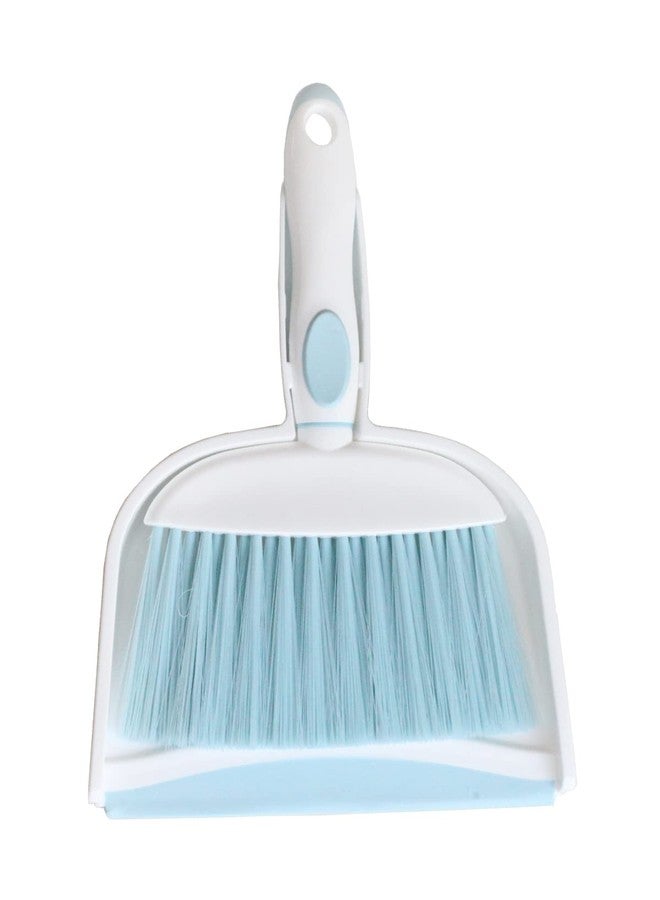 BSMstone Mini Broom and Dustpan Set-Mini Whisk Set for Desk, Housekeeping, Office, Kitchen, Pet Nest, etc.,Daily Cleaning Necessity Plastic Mini Dustpan Set (Light Blue) - Image 1
