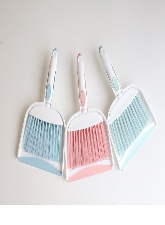 BSMstone Mini Broom and Dustpan Set-Mini Whisk Set for Desk, Housekeeping, Office, Kitchen, Pet Nest, etc.,Daily Cleaning Necessity Plastic Mini Dustpan Set (Light Blue) - Image 5