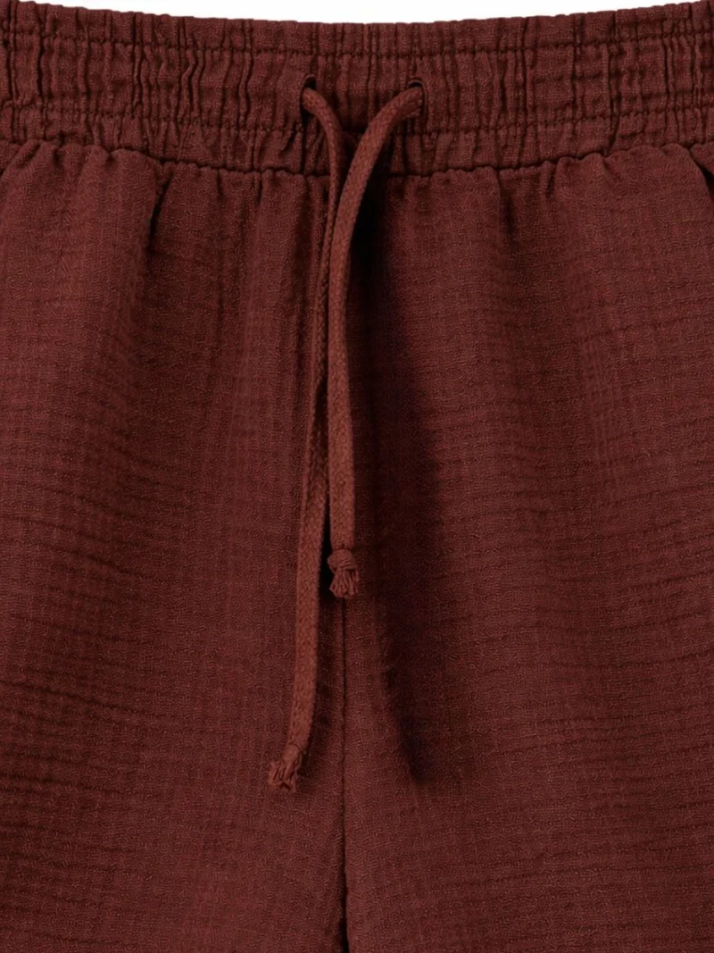MixRay Mixray High-Waist Textured Wide-Leg Shorts