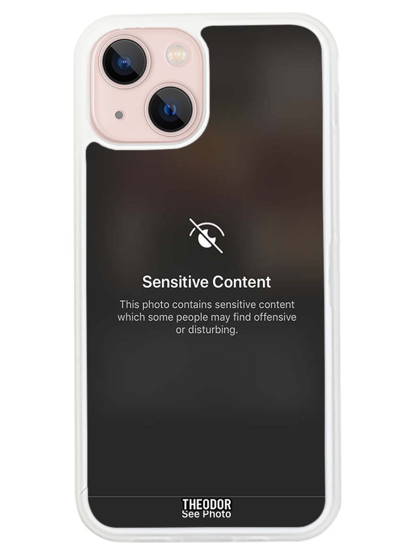 Theodor Protective Case Anti Scratch Shock Proof Cover For APPLE IPHONE 14 Sensitive (White Bumper) - Image 1