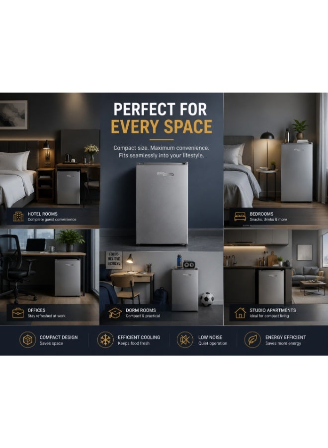 SUPER GENERAL 180 Liters Gross, 153 Liters Net Single Door Defrost Refrigerator, Inox - SGR185C SGR185C Inox - Image 4