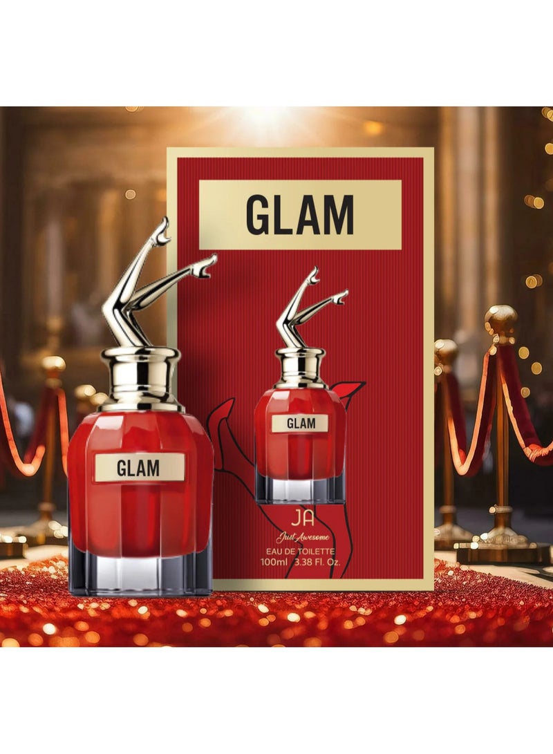 JA Just Awesome Glam Eau de Toilette - 100ml | Fresh & Long-lasting  - Image 2