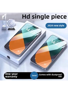 Suitable For Iphone16pro Tempered Film For Iphone 16promax Mobile Phone Film 15/14/13/12 Full Screen Coverage-Color:Hd [9d Full Coverage]◆50 Times Anti-fall◆Damage Guaranteed◆1 Piece Pack-Size:For Iphone 15 Pro
