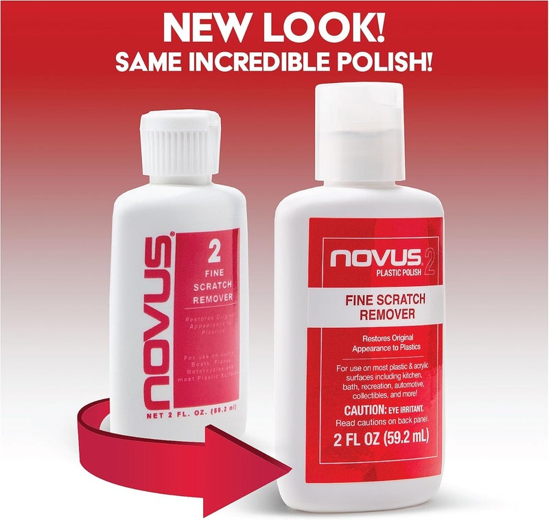 NOVUS نوفوس 2 مزيل خدوش البلاستيك الناعم - 8 أونصات - Image 3