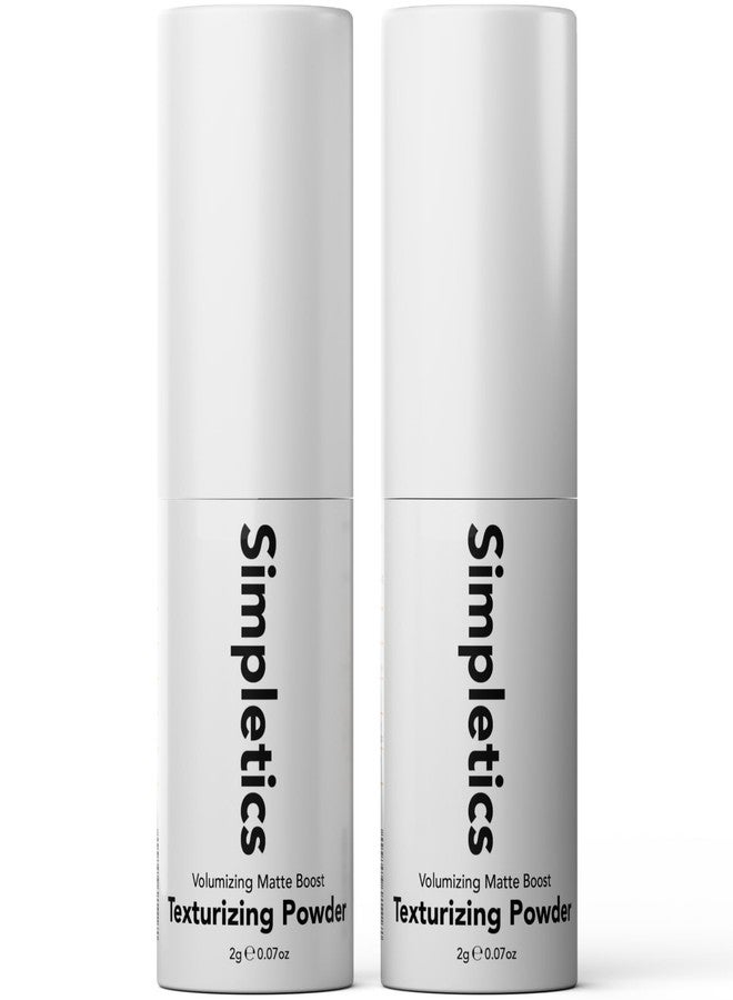 Simpletics Texturizing Powder - All Natural, 4 Ingredient Nourishing Formula with Rice Starch - Chemical Free - Gives Volumized, Texturized, Matte Finish to Men & Women (2 Pack) - Image 1