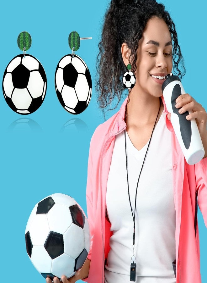 Mintolex Soccer Earrings for Women Lightweight Acrylic Sport Earrings Perfect Soccer Mom Gifts and Game Day Accessories as Thoughtful Sports Gifts for Female Fans - Image 5