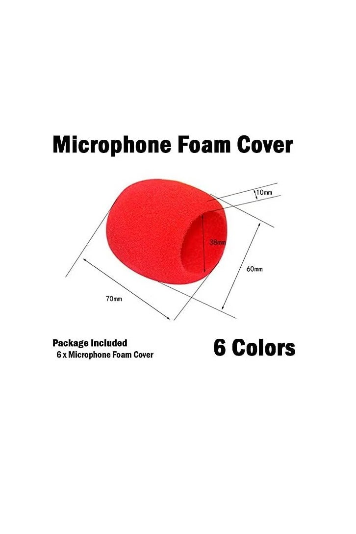 6 Pack Microphone Cases, Handheld Thick Foam Microphone Cases Suitable for Most Types of Microphones, Simple Case, Suitable for Xiaomi Redmi, ABS - Image 5