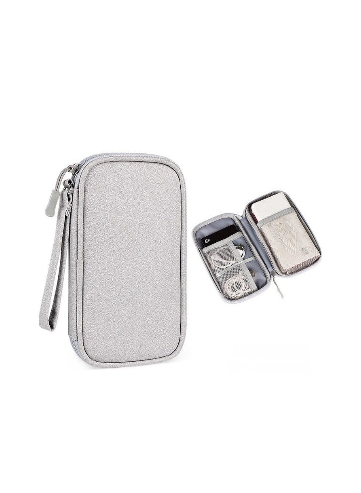 IandN Durable Waterproof Electronic Organizer Bag,Travel Tech Pouch,Digital Accessory Bag for Smartphones/Cameras/Power Banks/Data Cables,Cable Management Case,Small Size