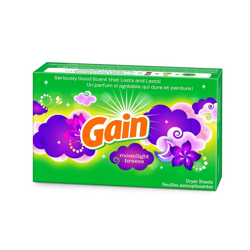 Gain Dryer Sheets - Moonlight Breeze - 60 Count Dryer Sheets Per Box - One (1) Box - Image 4