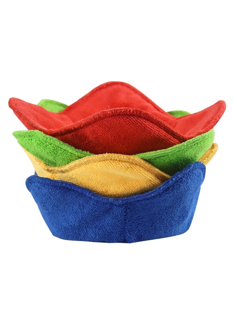 General 4-Piece Microfiber Towel Microwave Food Warming Bowl Mat Set  - Image 1