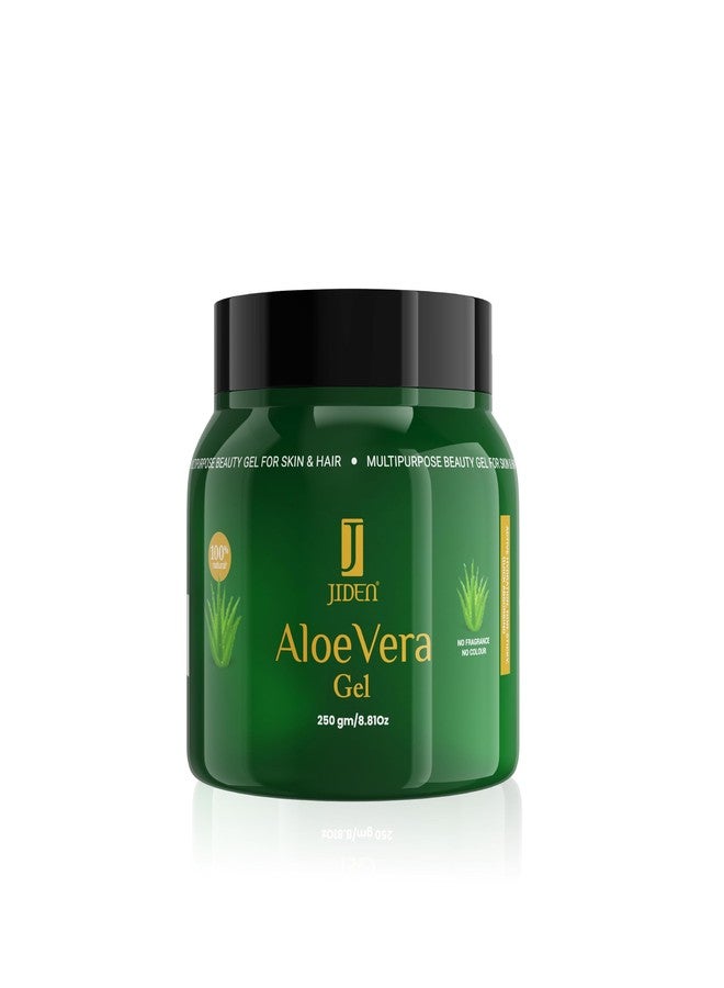 JIDEN 100% Natural Aloe Vera Gel- 250g, Beauty Gel for Skin & Hair Enriched with Aloe vera Gel, Vitamin E, Tulsi & Neem, Non-Sticky, Quick Absorbing, Hydrating, Moisturizing Gel for Men & Women - Image 5