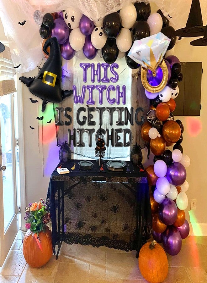 Roaring Good Time Witch Party Decorations Witch Themed Party Decorations This Witch is Getting Hitched Banner Halloween Bachelorette Party Bridal Shower Party Supplies - Image 3