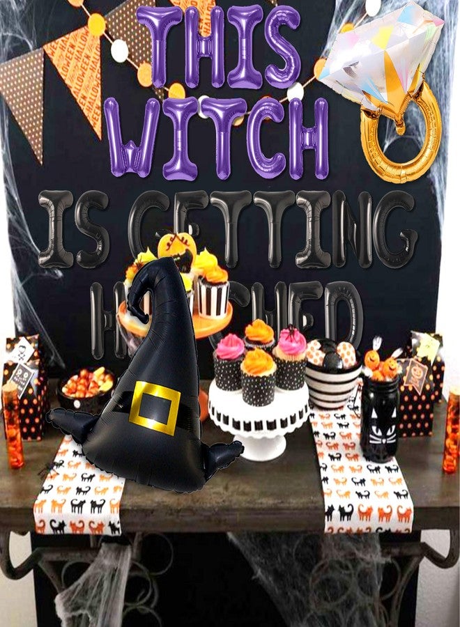 Roaring Good Time Witch Party Decorations Witch Themed Party Decorations This Witch is Getting Hitched Banner Halloween Bachelorette Party Bridal Shower Party Supplies - Image 4