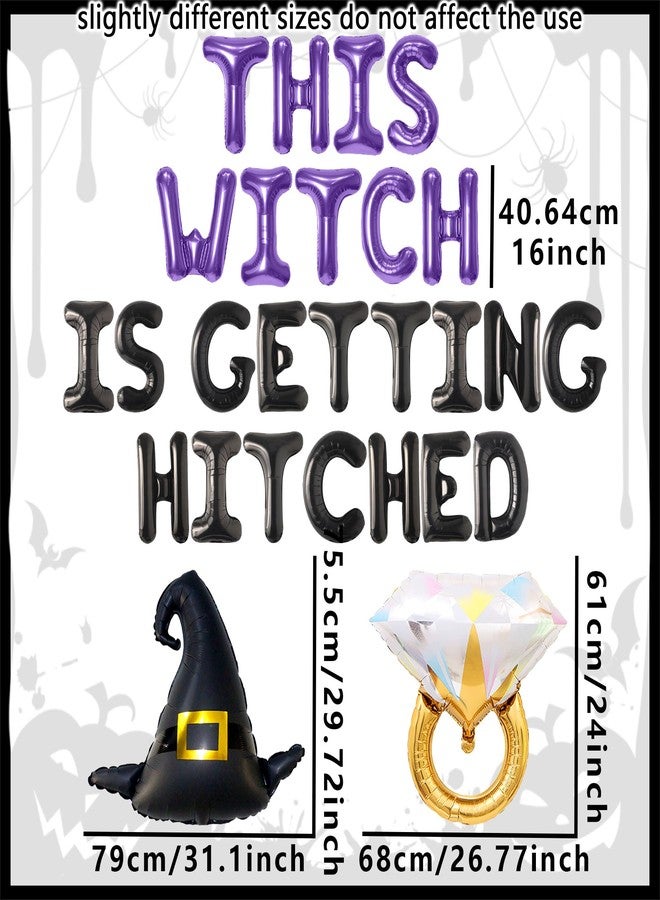 Roaring Good Time Witch Party Decorations Witch Themed Party Decorations This Witch is Getting Hitched Banner Halloween Bachelorette Party Bridal Shower Party Supplies - Image 2