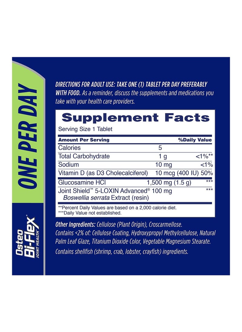 Osteo Bi-Flex One Per Day Glucosamine Joint Health with Vitamin D 60 Coated Tablets  - Image 2