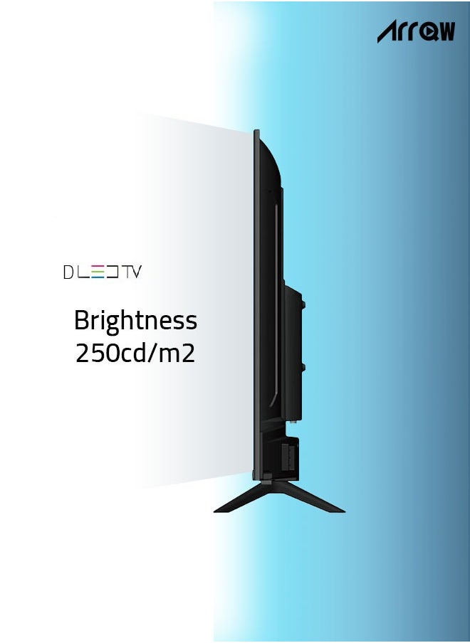ARRQW - 40 Inch 2K HD Android Smart LED TV with Wall Stand, High Definition Display, Smart Features, Modern Design | Model Name: RO-40LDES - Image 1