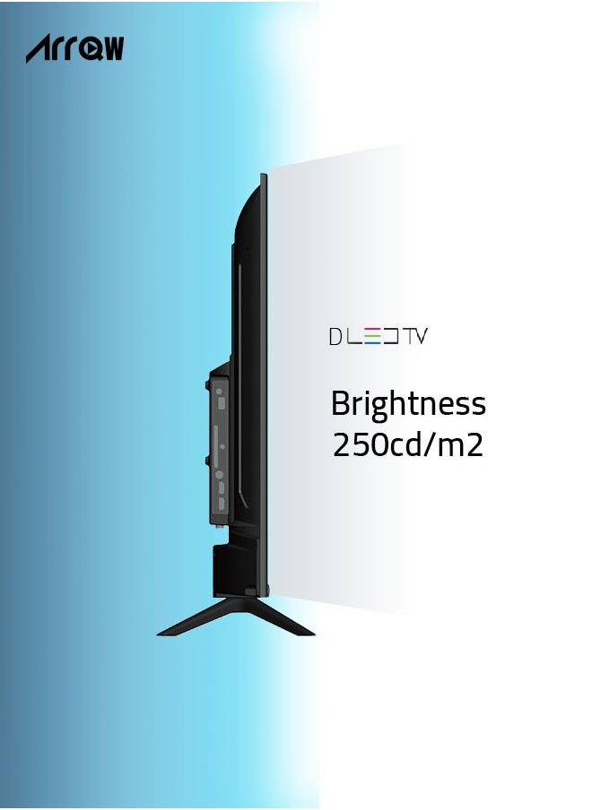 ARRQW - 40 Inch 2K HD Android Smart LED TV with Wall Stand, High Definition Display, Smart Features, Modern Design | Model Name: RO-40LDES - Image 1