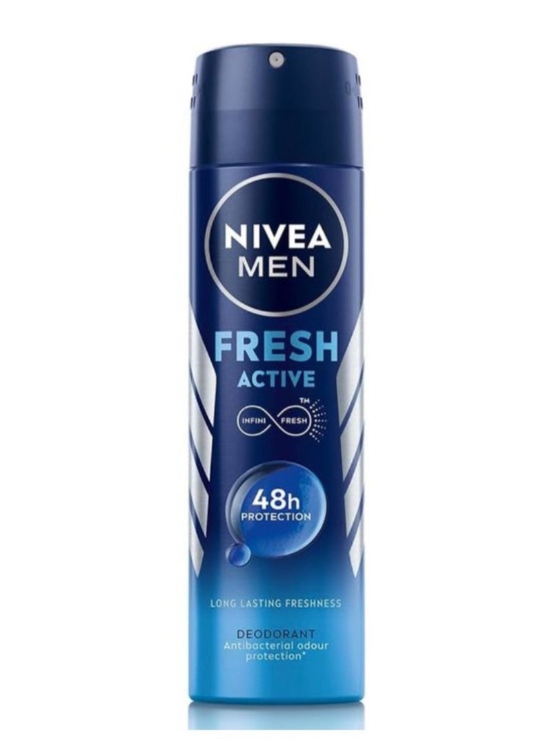 نيفيا مين مزيل عرق فريش أكتيف للرجال، 150 مل - Image 1