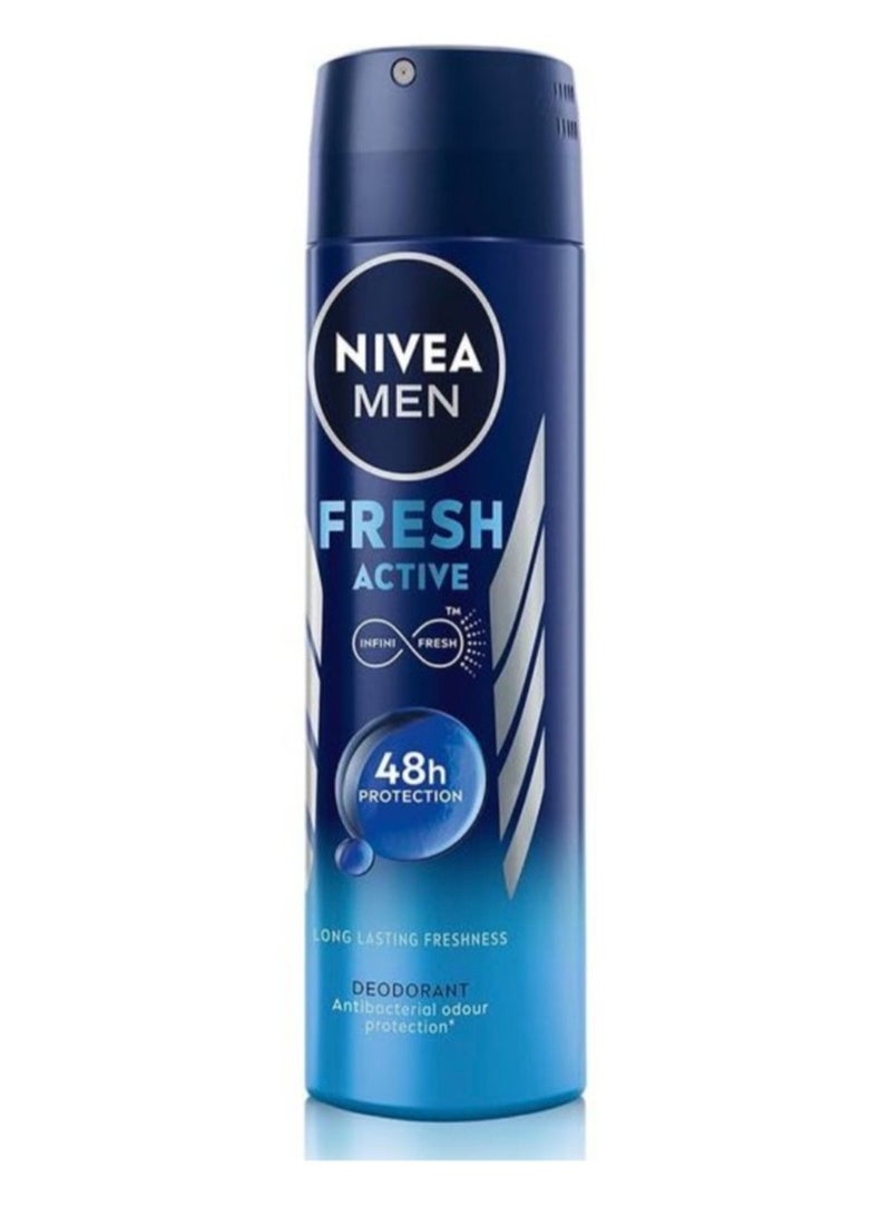 نيفيا مين مزيل عرق فريش أكتيف للرجال، 150 مل - Image 3