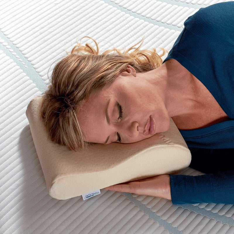 Tempur-Pedic وسادة TEMPUR للرقبة من تمبور-بيديك، للسفر، بيضاء - Image 2