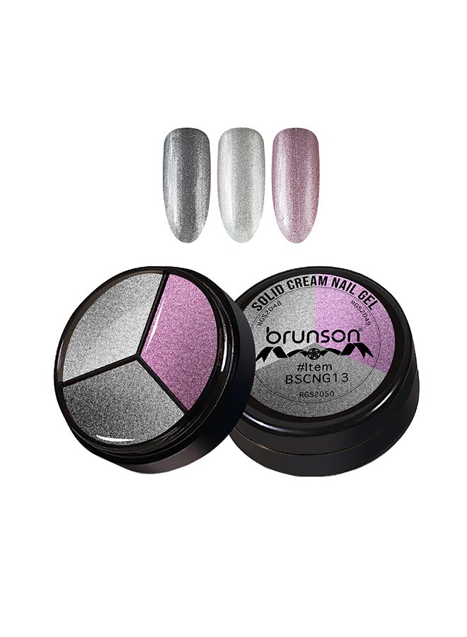brunson Solid Cream Gel Nail Polish - 3 in 1 Pudding, High Pigmented Mud Nail Art Paint, Suit For Professional Nail Salon, Nail Starter 15 ml, BSCNG13