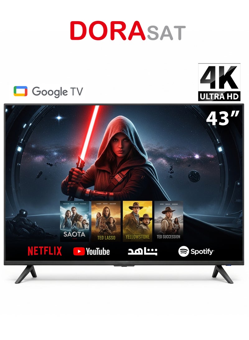Dora Sat 43-inch Smart LED 4K Wi-Fi TV - DST43U - Image 1