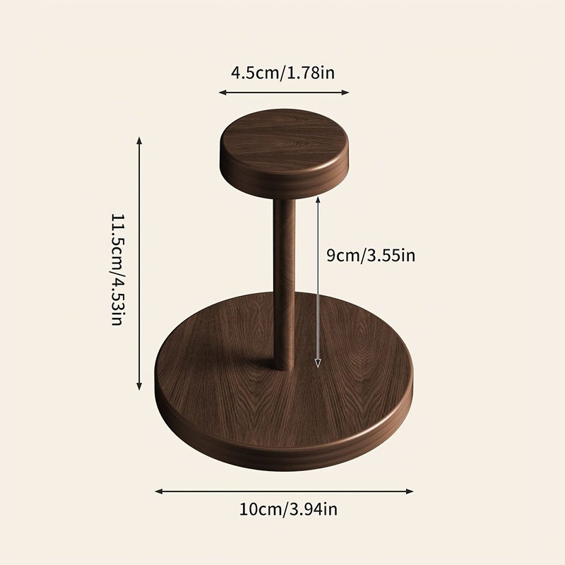 Walnut Color Cup Holder For Coffee Tea Water Cups Desktop Paper Cup Storage Rack - Image 3