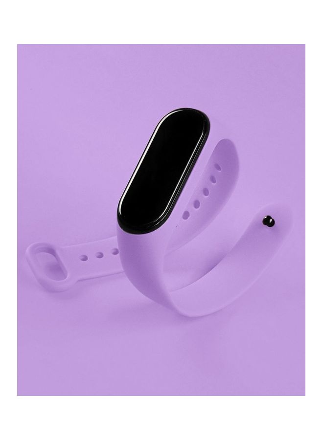 Loquat Xiaomi Mi Band 7 Replacement Strap Soft Silicone Watch Band Sport Wristband Bracelet Compatible with Mi Band 7 Smart Fitness Tracker 2022 Release Purple - Image 3