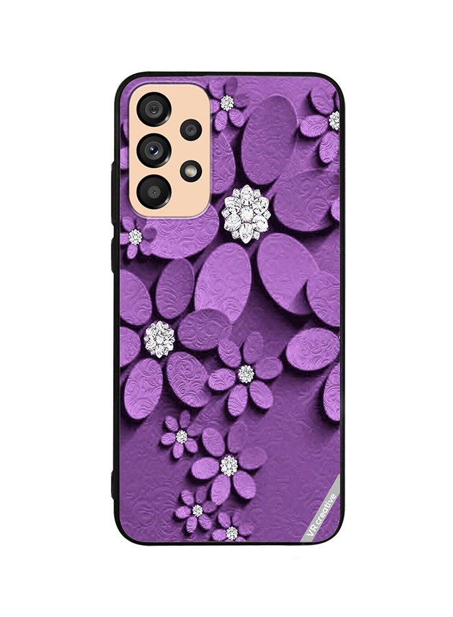 VR CREATIVE Protective Case Cover For Samsung Galaxy A73 5G Flower Design Multicolour - Image 1