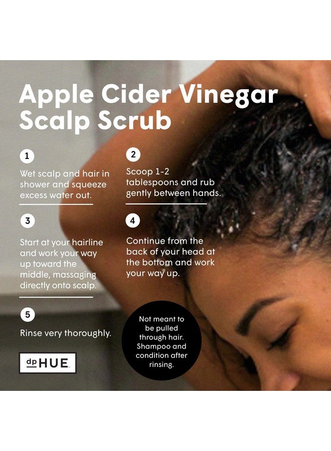 dpHUE dpHUE Apple Cider Vinegar Scalp Scrub with Pink Himalayan Sea Salt, 9 oz - Natural Exfoliating Scrub & Dry Scalp Treatment - Aloe Vera & Avocado Oil - Gluten Free, Vegan  - Image 3