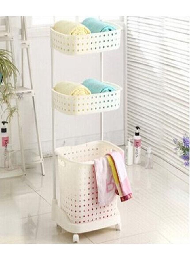 NKX - 3-Tier Laundry Basket with Rolling Wheels - Image 1