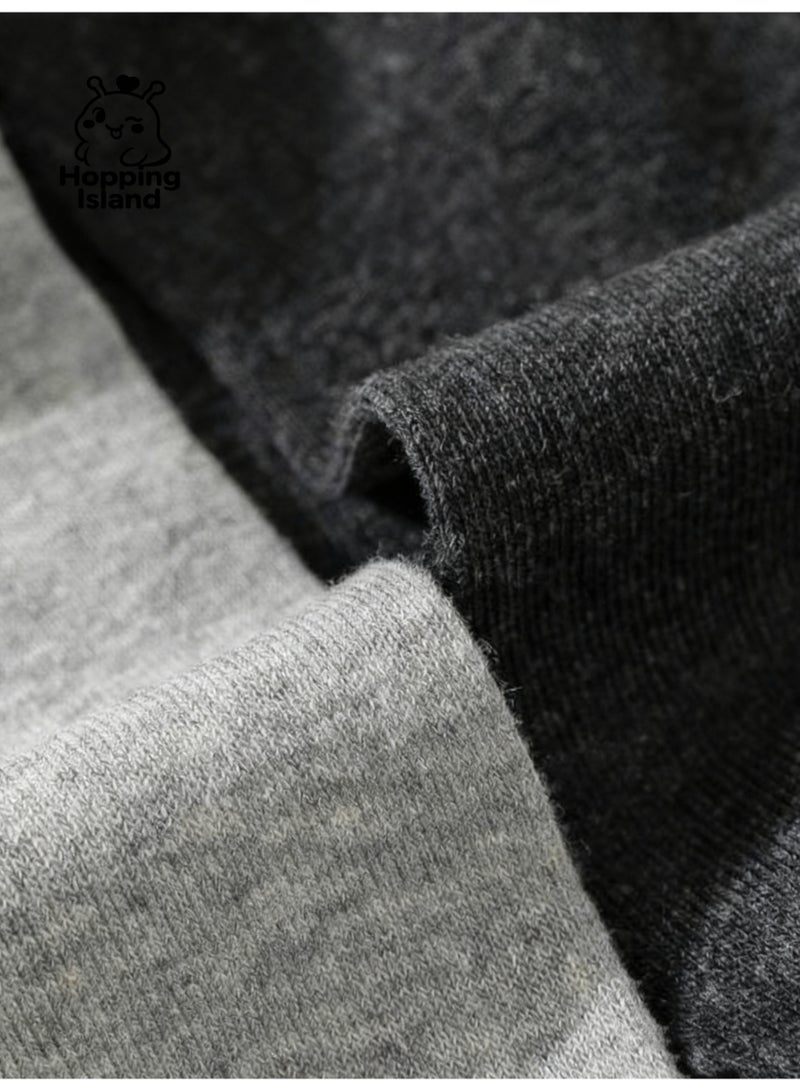 ​جَزِيرَةُ الْقَفَزَاتِ جوارب رجالية 10 أزواج من جوارب الكاحل خفيفة الوزن ومريحة للاستخدام اليومي من القطن باللون الرمادي [HI] - Image 5