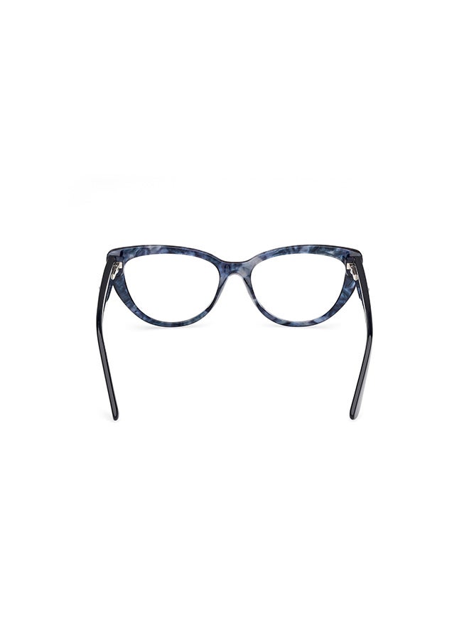 GUESS Women's's Cat Eye Eyeglass Frames Blue/Havana GUESS GU5017509254 54 mm - Image 4