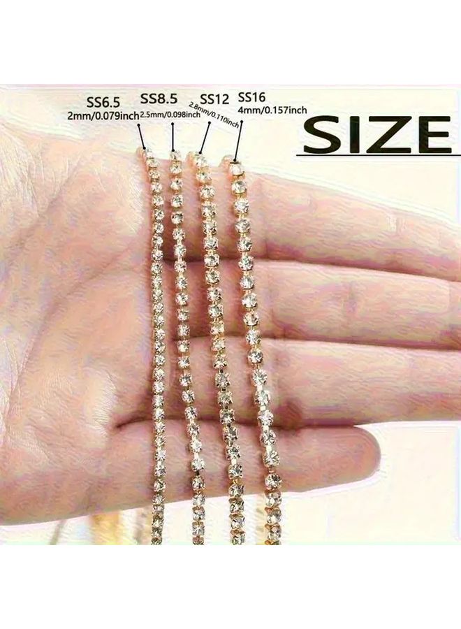 Heavy Duty Rhinestone Trim Chain 50 Yards SS8 5 2 5mm For Sewing Crafting Christmas Decor - Image 3