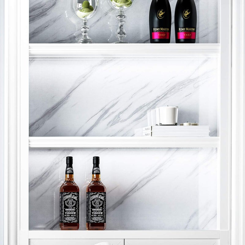 Livelynine 24 x197 Wide White Marble Contact Paper Peel and Stick Countertops for Kitchen Marble Countertop Vinyl Wrap Waterproof Desk Cover Dresser Top Laminate Counter Top Self Adhesive Covering - Image 3
