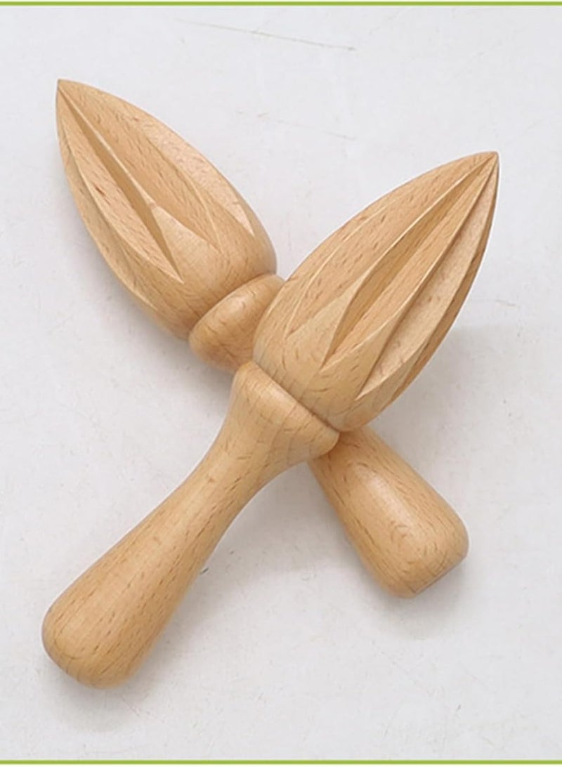 Oasisgalore Manual Wood Citrus Reamer & Lemon Squeezer, Kitchen Juicing Tool - Image 3