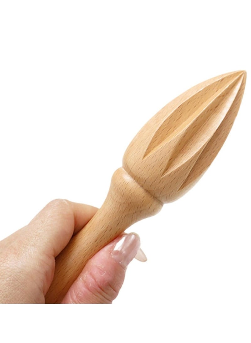 Oasisgalore Manual Wood Citrus Reamer & Lemon Squeezer, Kitchen Juicing Tool - Image 5