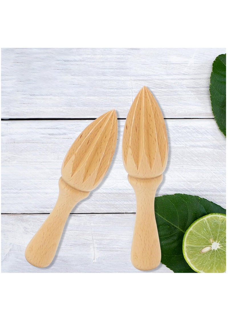 Oasisgalore Manual Wood Citrus Reamer & Lemon Squeezer, Kitchen Juicing Tool - Image 4