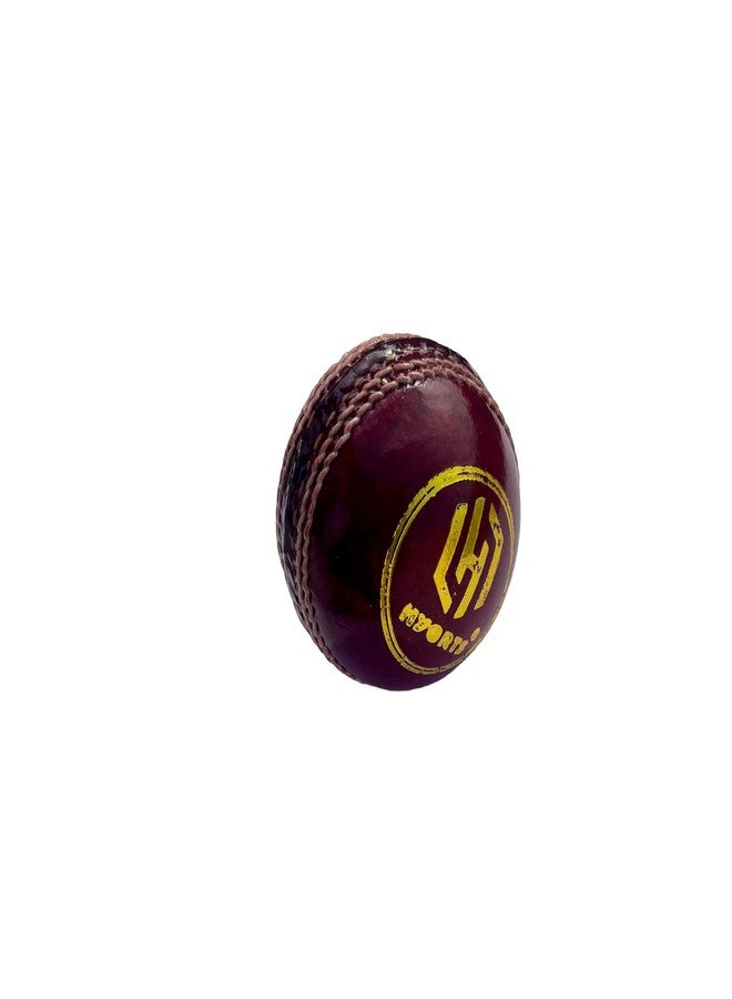 HYORTS 2 Pieces Hand Stitched Bat-Friendly Leather Cricket Ball Pack of 1 - Image 2