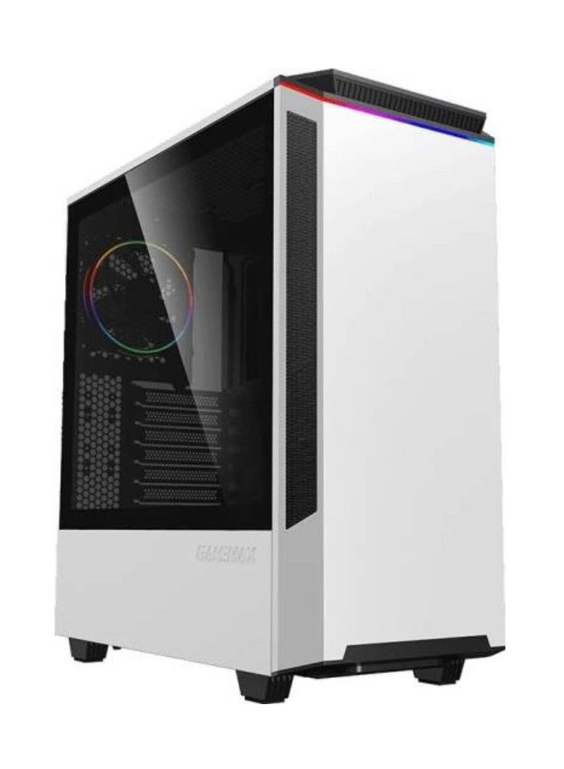 غيم ماكس حقيبة كمبيوتر Gamemax Paladin T801 بيضاء للألعاب ARGB Mid-Tower