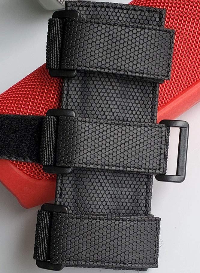 SYOSI Bicycle Bottle Holder No Screws, Double Fix with Removable Velcro for Bottle Cage, Universal Bike Accessories Strap Mount for Water Bottle, Compatible with Mountain Bicycle, Scooter, Golf Cart - Image 2