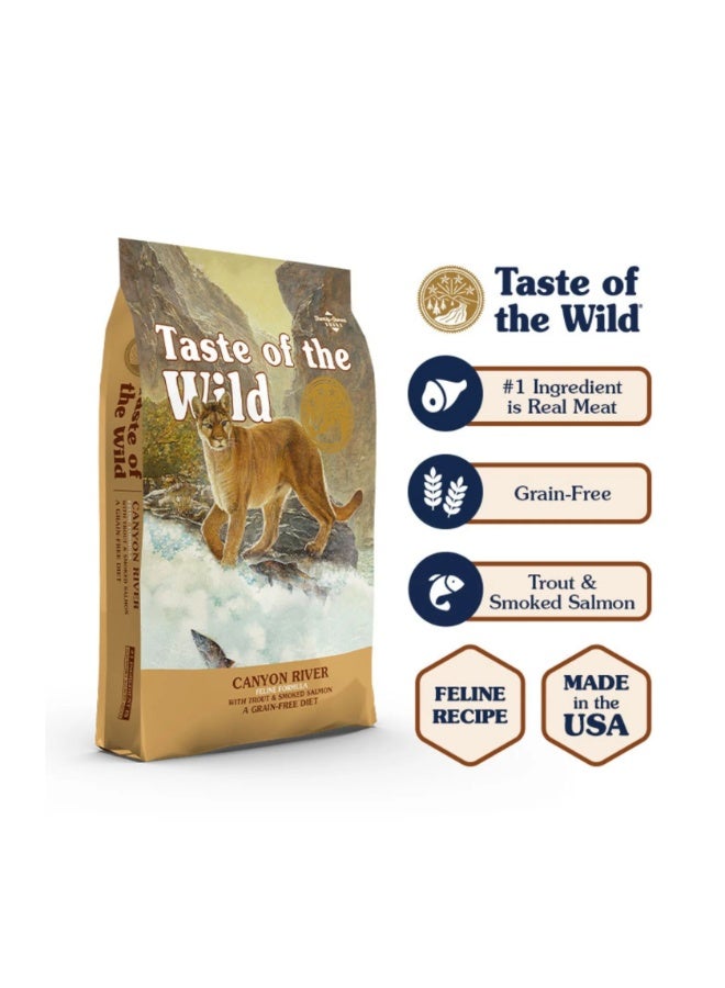 Taste Of The Wild Canyon River Feline Recipe With Trout & Smoked Salmon Cat Dry Food - 2kg - Image 2