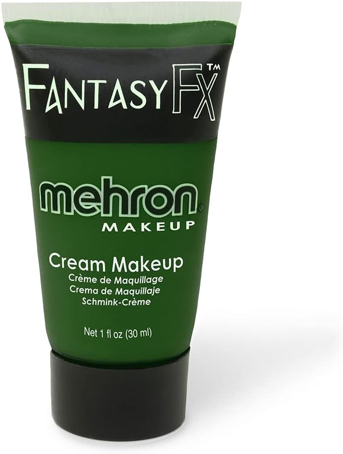 Mehron Makeup Fantasy F/X Water Based Face & Body Paint - Green (1 oz) - Image 1