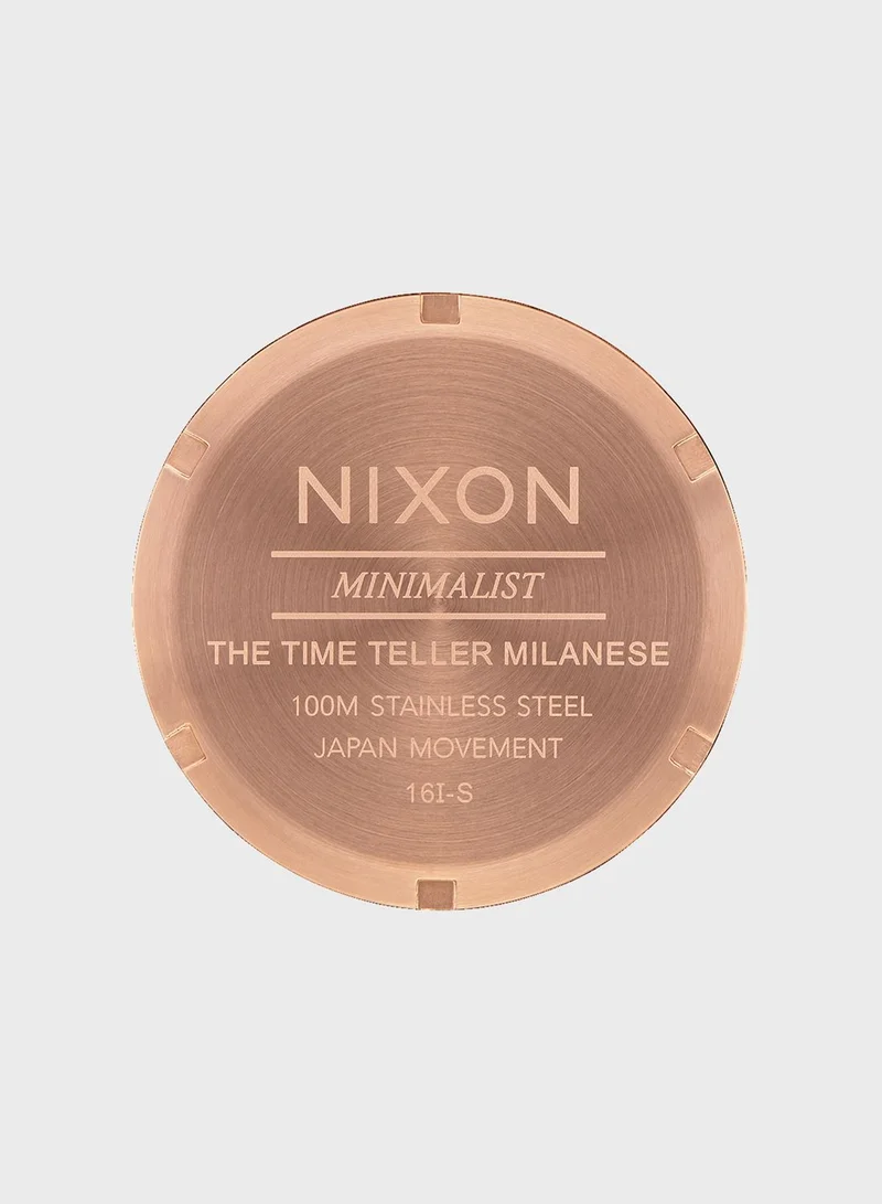 NIXON Time Teller Milanese All Rose Gold Watch