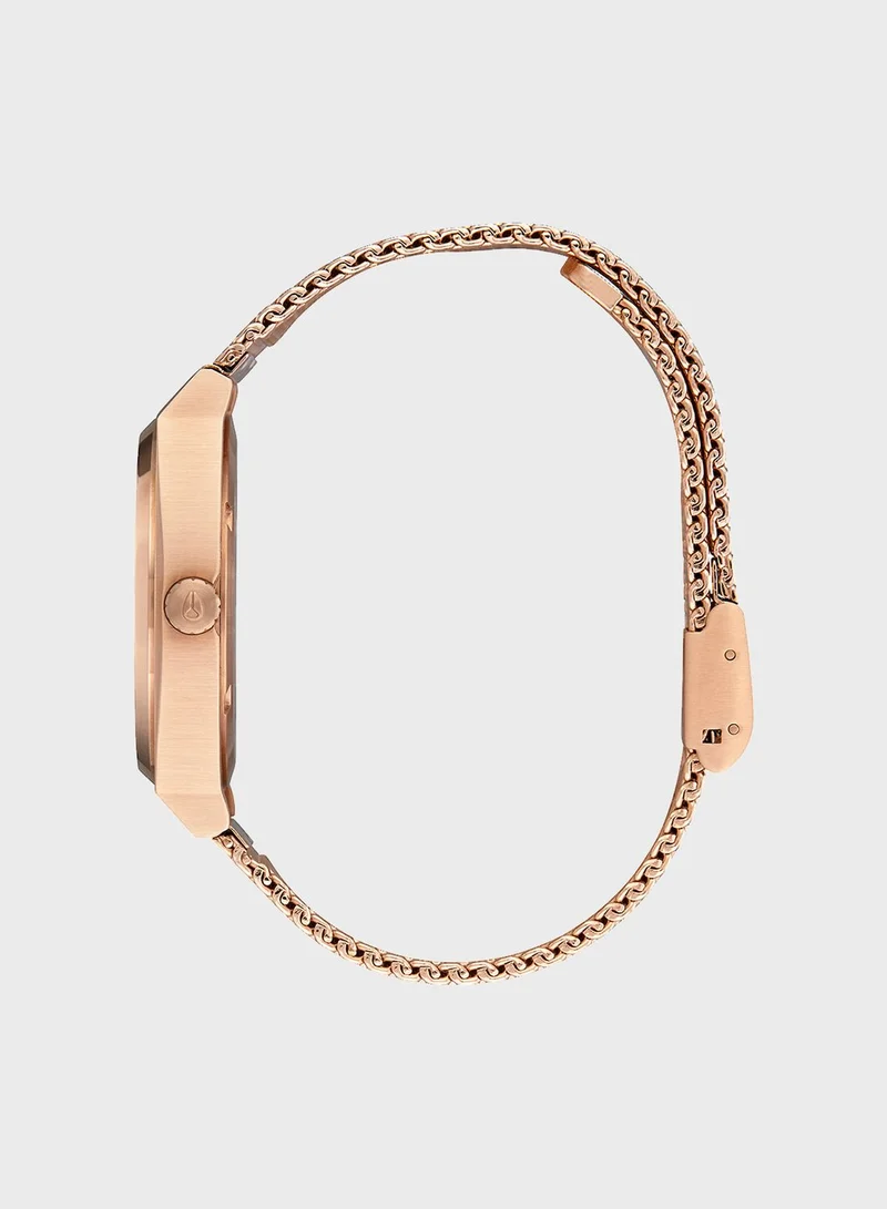 NIXON Time Teller Milanese All Rose Gold Watch