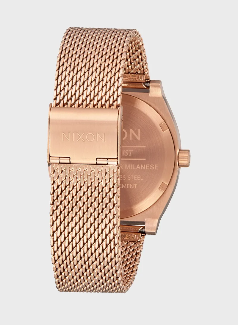 NIXON Time Teller Milanese All Rose Gold Watch