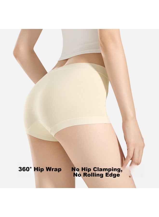 Secretworld [sun Yi's Choice] Women's Underwear, Small Boyshorts, 100% Cotton, No Curling Edges, Pure Cotton, 10a Antibacterial Shorts - Image 5
