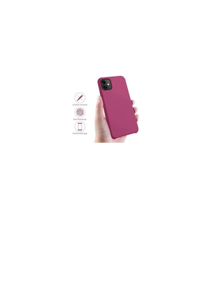 Generic - Liquid Silicone Case Compatible with iPhone 11 Pro Max (6.5 Inch) Slim Full Body Protective Phone Case with Soft Anti-Scratch Microfiber Lining - Image 1