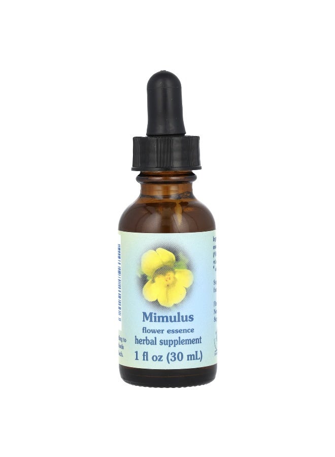 Flower Essence Services, Mimulus, Flower Essence, 1 fl oz (30 ml) (Packaging may vary) - Image 1